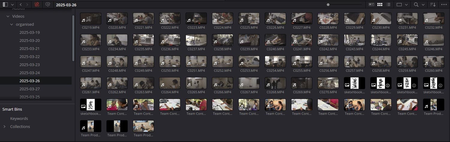 Reviewing the footage
