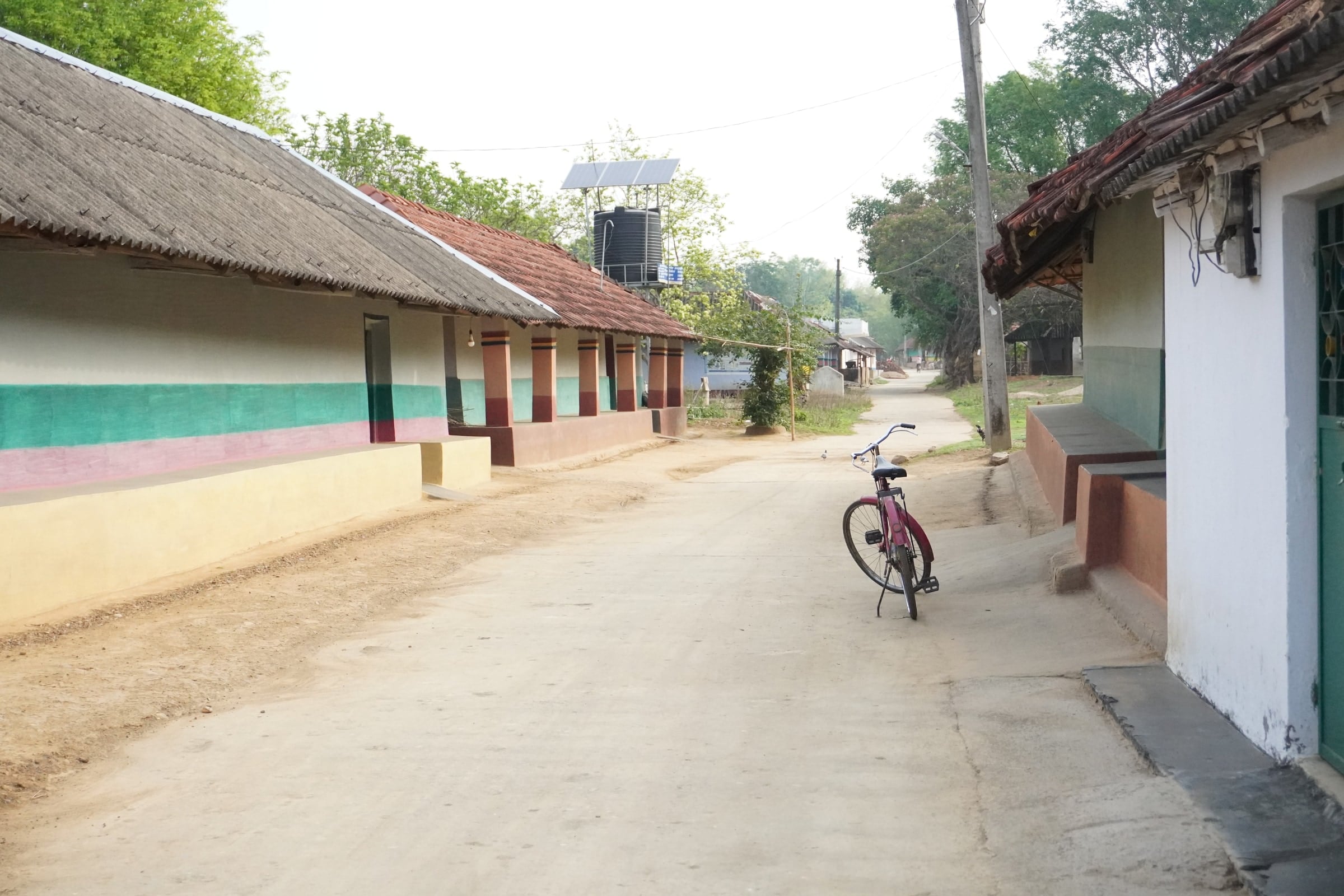 Houses along a village street