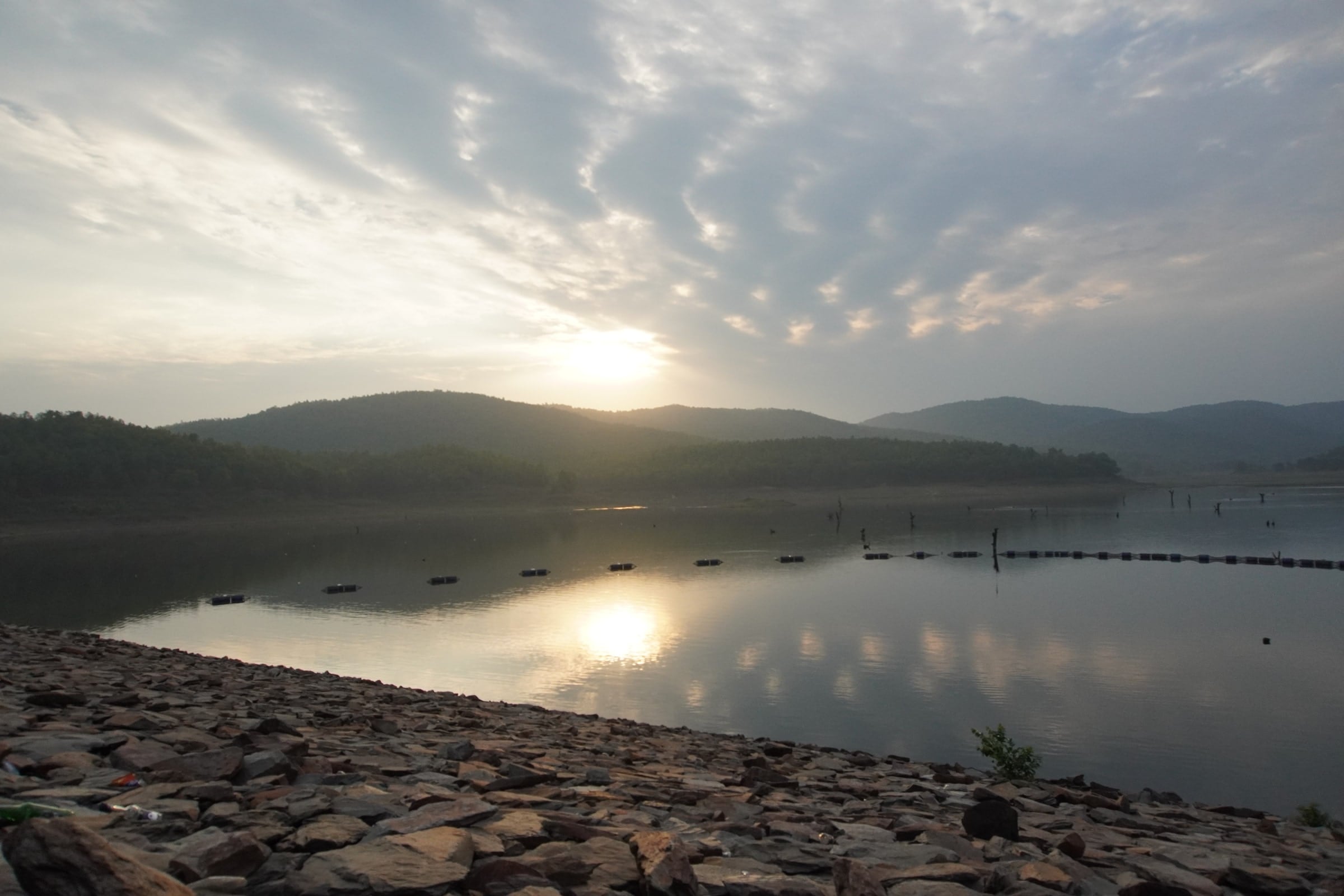 Evening light across the reservoir