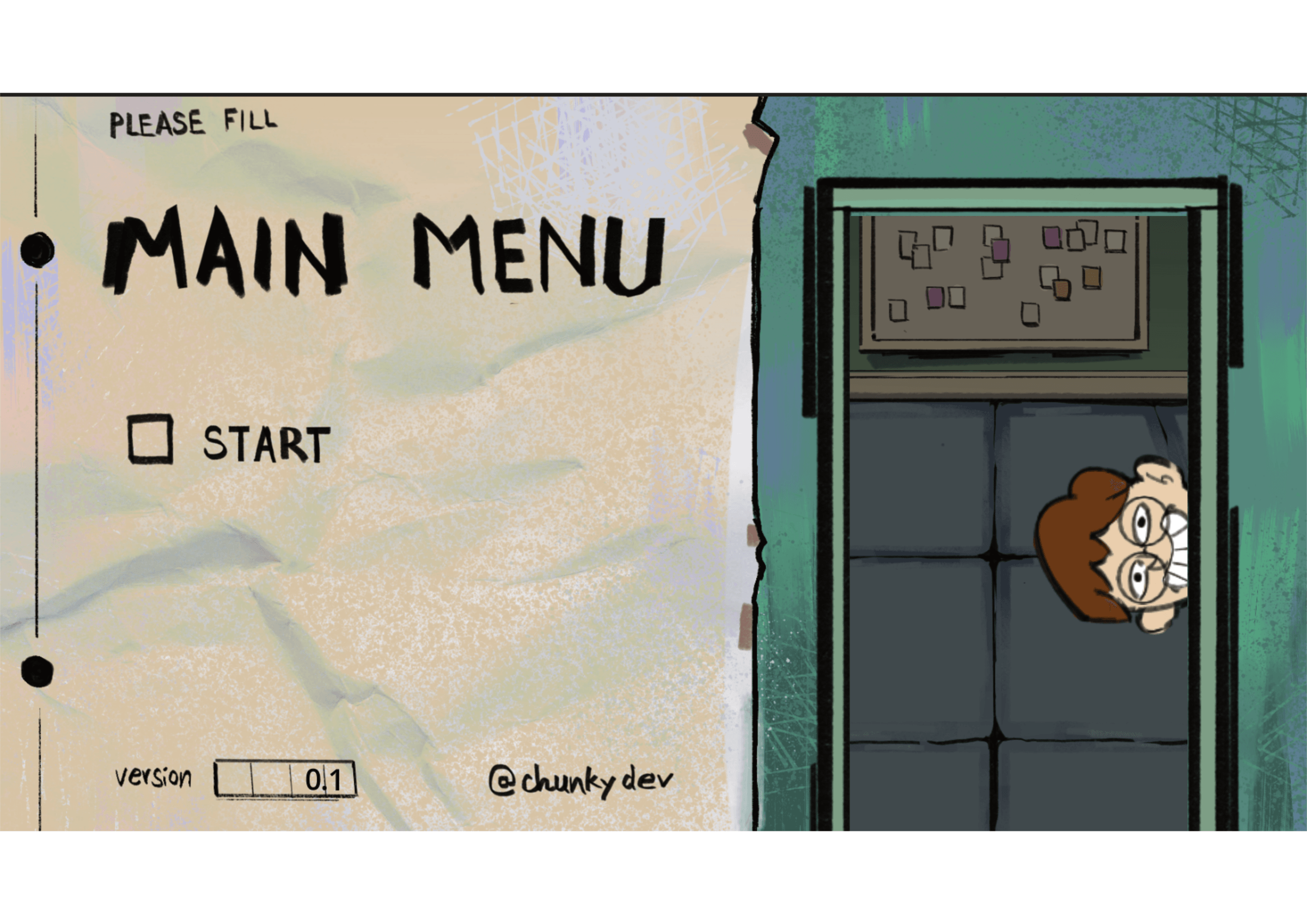 Main menu for Wack that Mole
