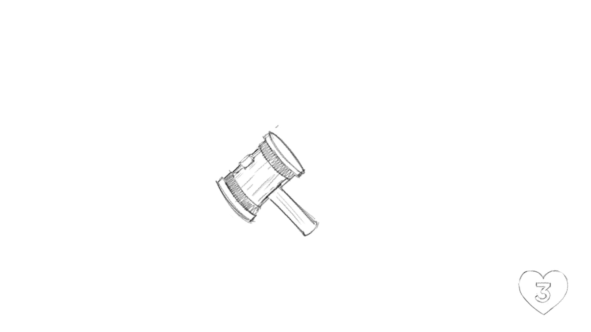 Early hammer and health interface sketches