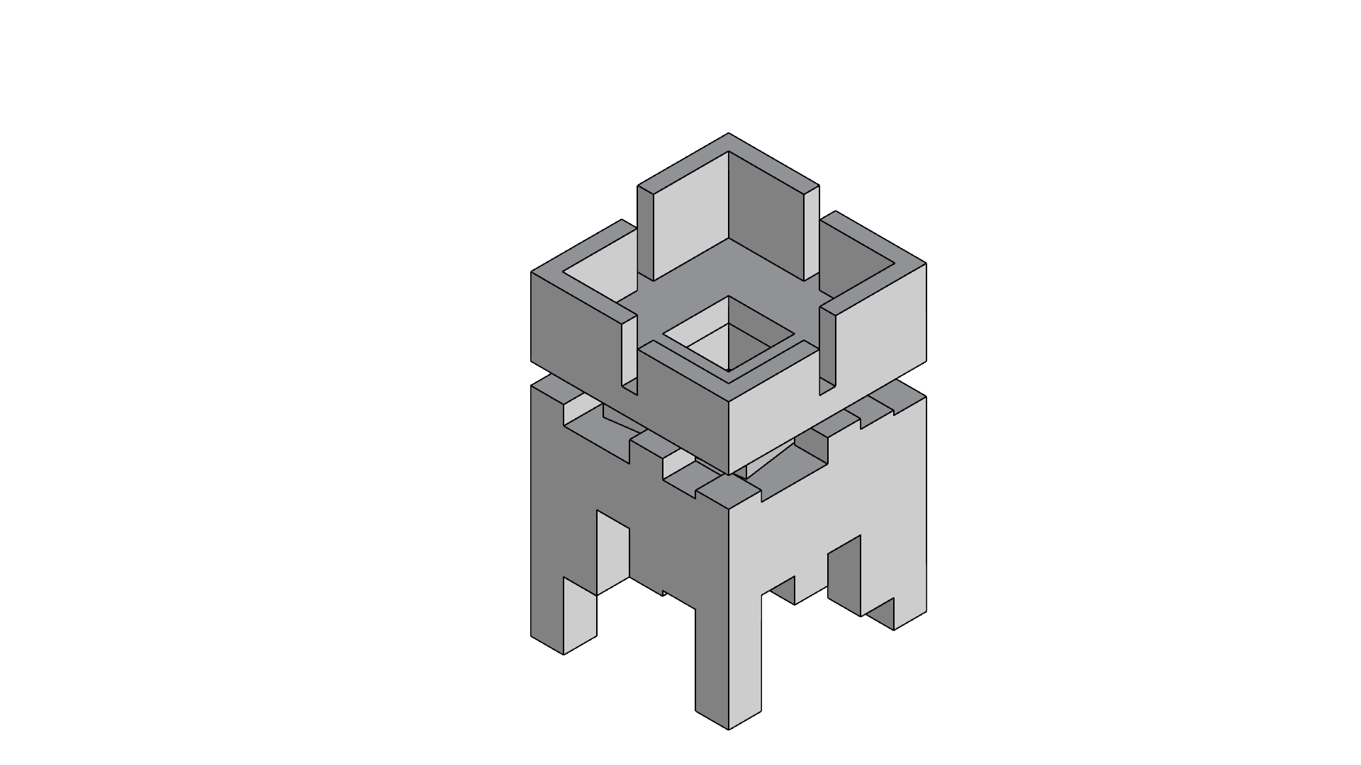 Shaded three-dimensional lamp model