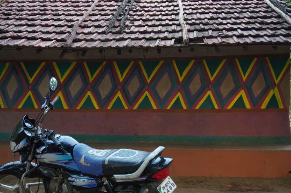 Houses in a small hamlet called Netra in Ghatshilla