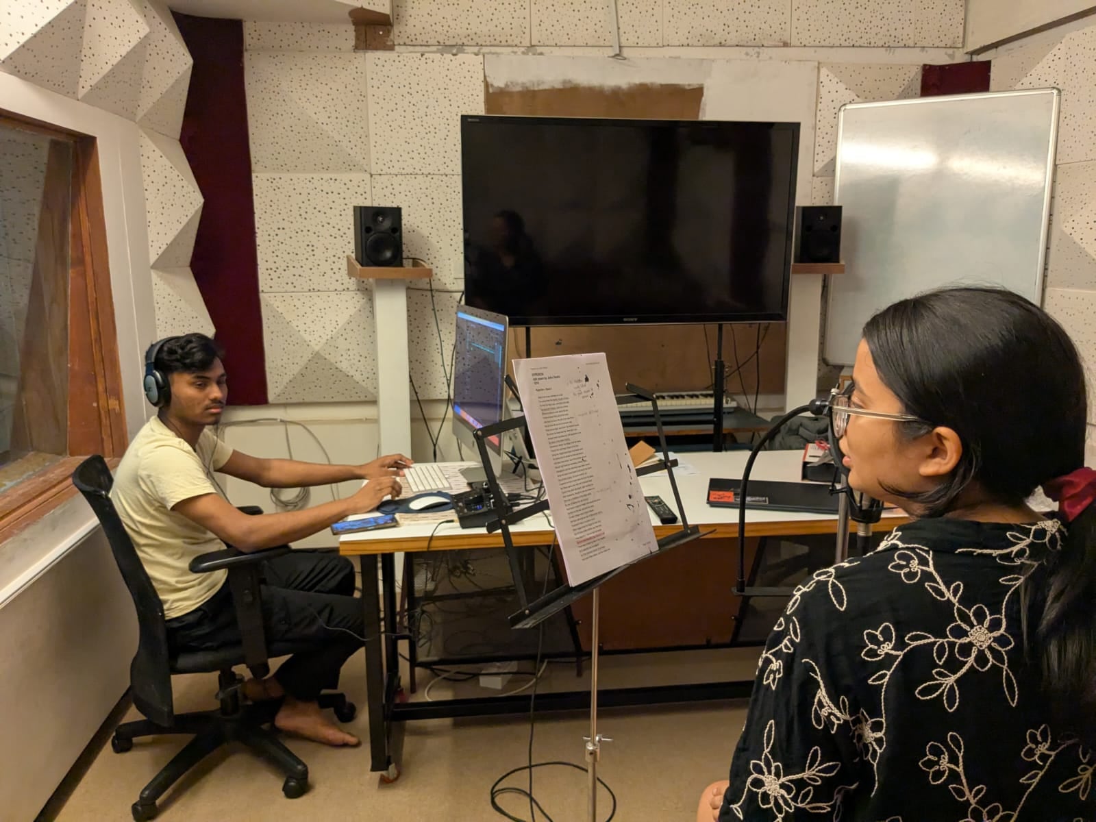 Editing recorded voice placeholder
